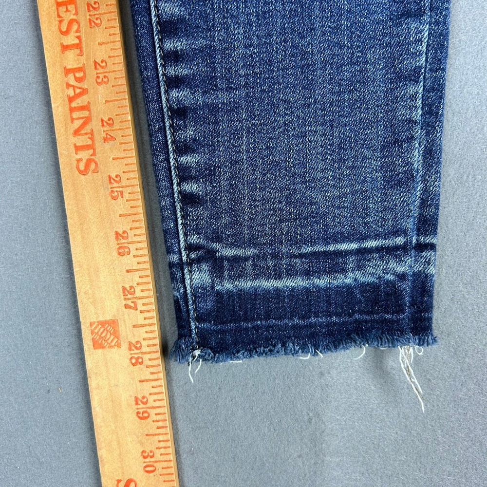 Judy Blue Skinny Jeans Distressed‎ Raw Release Hem Women 7/28 Blue - Picture 7 of 13